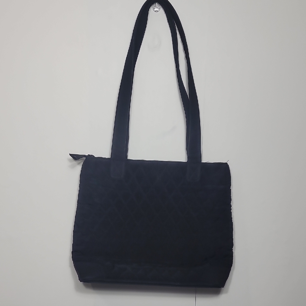 Vera Bradle Black Tote & Wallet Set